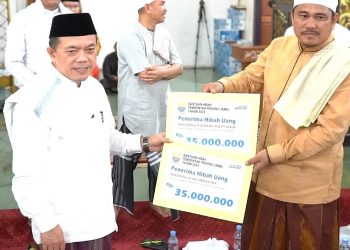 Safari Ramadhan Ke Bungo, Al Haris Serahkan Bantuan 270 Juta Rupiah Untuk Masjid Dan Musholla
