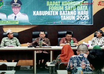 Pj. Sekda Batang Hari Buka Rakor Forum Satu Data Kabupaten Batang Hari Tahun 2025.