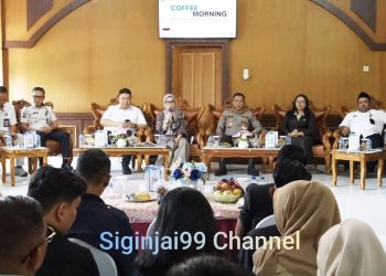 Sekda Batang Hari Hadiri Coffe Morning Dan Sosialisasi Eksternal Pengadilan Negeri Muara Bulian