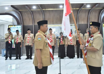 Wali Kota Maulana Lepas Kontingen Pramuka Kota Jambi Ke Jambore Daerah 2026